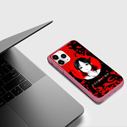 Чехол iPhone 11 Pro матовый Love is war Госпожа Кагуя Синомия, цвет: 3D-малиновый — фото 2