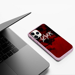 Чехол iPhone 11 Pro матовый World Painted Blood - Slayer, цвет: 3D-розовый — фото 2