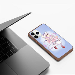 Чехол iPhone 11 Pro матовый Kanna Дракорничная госпожи Кобаяси, цвет: 3D-коричневый — фото 2