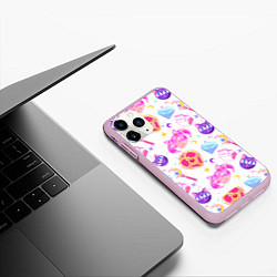 Чехол iPhone 11 Pro матовый Сейлор Мун Sailor Moon, цвет: 3D-розовый — фото 2