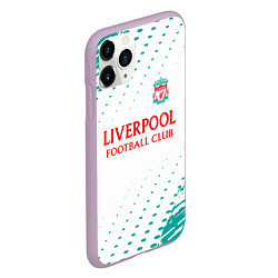 Чехол iPhone 11 Pro матовый Liverpool краски, цвет: 3D-сиреневый — фото 2