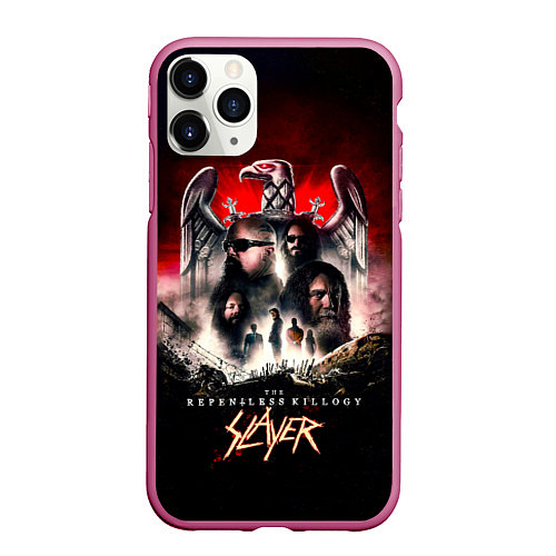 Чехол iPhone 11 Pro матовый Slayer: The Repentless Killogy / 3D-Малиновый – фото 1