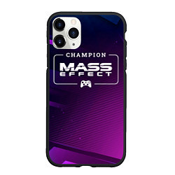 Чехол iPhone 11 Pro матовый Mass Effect Gaming Champion: рамка с лого и джойст