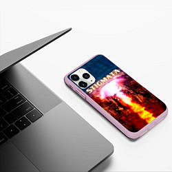 Чехол iPhone 11 Pro матовый Stigmata альбом, цвет: 3D-розовый — фото 2