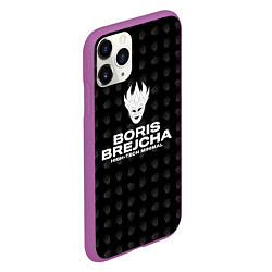 Чехол iPhone 11 Pro матовый Boris Brejcha High-Tech Minimal, цвет: 3D-фиолетовый — фото 2