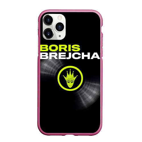 Чехол iPhone 11 Pro матовый Boris Brejcha / 3D-Малиновый – фото 1