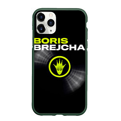 Чехол iPhone 11 Pro матовый Boris Brejcha, цвет: 3D-темно-зеленый