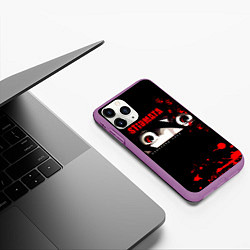 Чехол iPhone 11 Pro матовый Конвейер снов - Stigmata, цвет: 3D-фиолетовый — фото 2