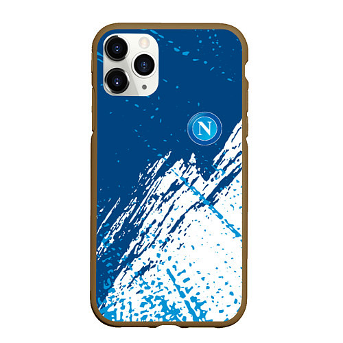 Чехол iPhone 11 Pro матовый Napoli краска / 3D-Коричневый – фото 1