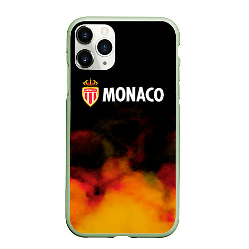 Чехол iPhone 11 Pro матовый Monaco монако туман / 3D-Салатовый – фото 1