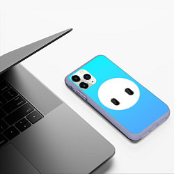 Чехол iPhone 11 Pro матовый Fall Guy blue, цвет: 3D-светло-сиреневый — фото 2