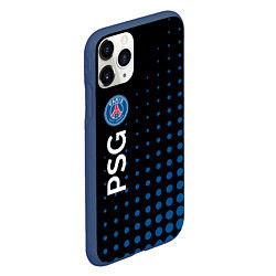 Чехол iPhone 11 Pro матовый Psg абстракция, цвет: 3D-тёмно-синий — фото 2