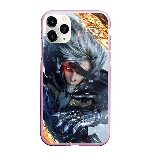 Чехол iPhone 11 Pro матовый Metal Gear Rising: Revengeance / 3D-Розовый – фото 1