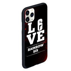 Чехол iPhone 11 Pro матовый Rainbow Six Love Классика, цвет: 3D-черный — фото 2