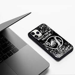 Чехол iPhone 11 Pro матовый Bullet For My Valentine - КОТ - Арт, цвет: 3D-черный — фото 2