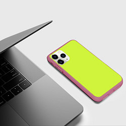 Чехол iPhone 11 Pro матовый Зеленый неон из фильма Барби, цвет: 3D-малиновый — фото 2