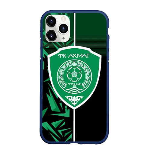 Чехол iPhone 11 Pro матовый ФК АХМАТ Sportwear / 3D-Тёмно-синий – фото 1