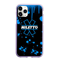 Чехол iPhone 11 Pro матовый Нилето niletto потёки и капли краски