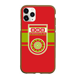 Чехол iPhone 11 Pro матовый ФК УФА, цвет: 3D-коричневый