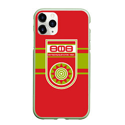 Чехол iPhone 11 Pro матовый ФК УФА, цвет: 3D-салатовый