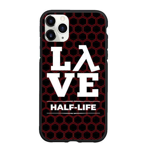 Чехол iPhone 11 Pro матовый Half-Life Love Классика / 3D-Черный – фото 1