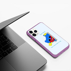 Чехол iPhone 11 Pro матовый POPPY PLAYTIME HAGGY WAGGY that friend, цвет: 3D-фиолетовый — фото 2