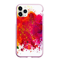 Чехол iPhone 11 Pro матовый Красочный BOOM, цвет: 3D-розовый