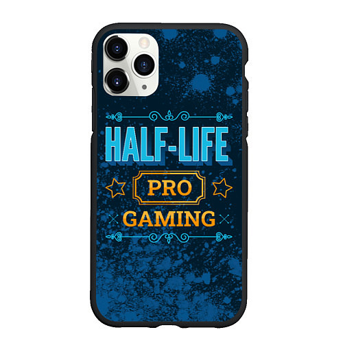 Чехол iPhone 11 Pro матовый Игра Half-Life: PRO Gaming / 3D-Черный – фото 1