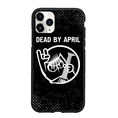 Чехол iPhone 11 Pro матовый Dead by April КОТ Гранж / 3D-Черный – фото 1