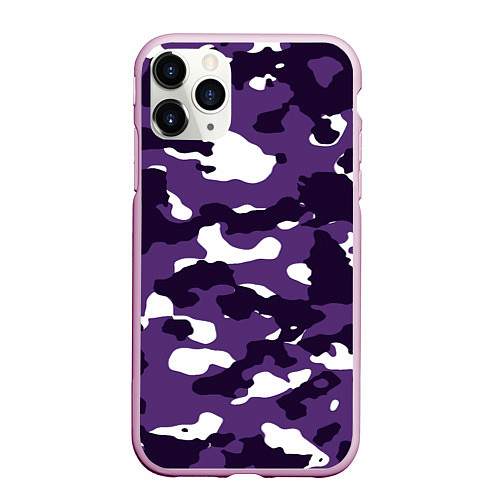 Чехол iPhone 11 Pro матовый Amethyst Purple Аметист / 3D-Розовый – фото 1