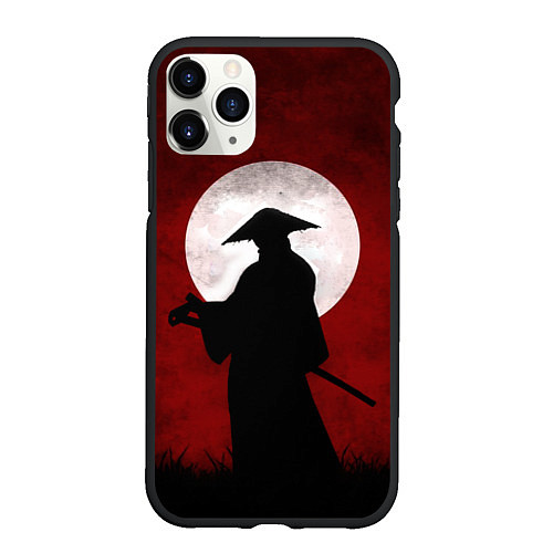 Чехол iPhone 11 Pro матовый Samurai Самурай / 3D-Черный – фото 1