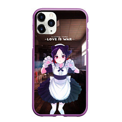 Чехол iPhone 11 Pro матовый Love is war Госпожа Кагуя - Синомия, цвет: 3D-фиолетовый