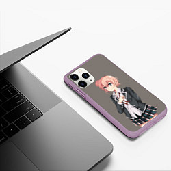 Чехол iPhone 11 Pro матовый Юи Юигахама OreGairu, цвет: 3D-сиреневый — фото 2