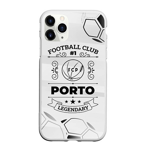 Чехол iPhone 11 Pro матовый Porto Football Club Number 1 Legendary / 3D-Белый – фото 1