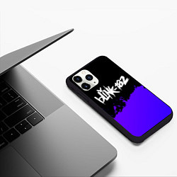 Чехол iPhone 11 Pro матовый Blink 182 Purple Grunge, цвет: 3D-черный — фото 2