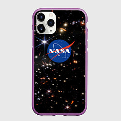 Чехол iPhone 11 Pro матовый Самое четкое изображение ранней Вселенной NASA Лог