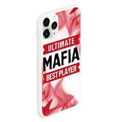 Чехол iPhone 11 Pro матовый Mafia: красные таблички Best Player и Ultimate, цвет: 3D-белый — фото 2