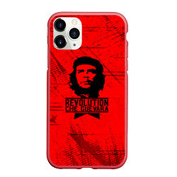 Чехол iPhone 11 Pro матовый Че Гевара - на красном фоне