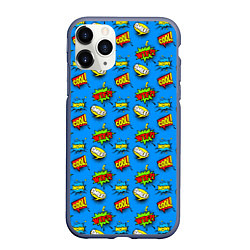 Чехол iPhone 11 Pro матовый POP ART - стикербомбинг