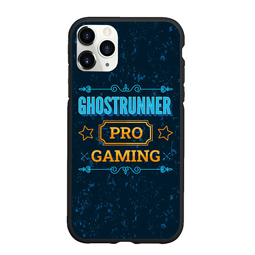 Чехол iPhone 11 Pro матовый Игра Ghostrunner: PRO Gaming / 3D-Черный – фото 1