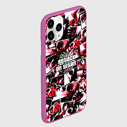 Чехол iPhone 11 Pro матовый АТАКА ТИТАНОВ ВСЕ ГЕРОИ, цвет: 3D-фиолетовый — фото 2