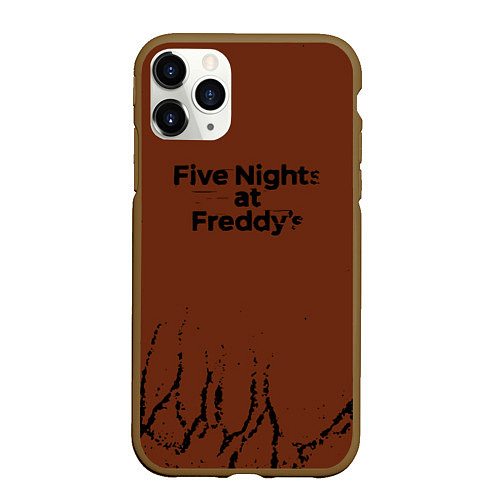 Чехол iPhone 11 Pro матовый Five Nights At Freddys : game / 3D-Коричневый – фото 1