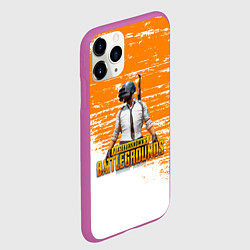 Чехол iPhone 11 Pro матовый Playerunknown battlegrounds краска, цвет: 3D-фиолетовый — фото 2