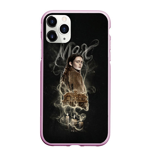 Чехол iPhone 11 Pro матовый МАКС STRANGER THINGS / 3D-Розовый – фото 1