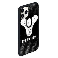 Чехол iPhone 11 Pro матовый Destiny с потертостями на темном фоне, цвет: 3D-черный — фото 2