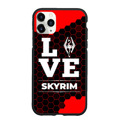Чехол iPhone 11 Pro матовый Skyrim Love Классика