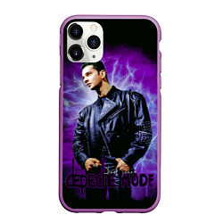 Чехол iPhone 11 Pro матовый Depeche Mode - Dave Gahan, цвет: 3D-фиолетовый