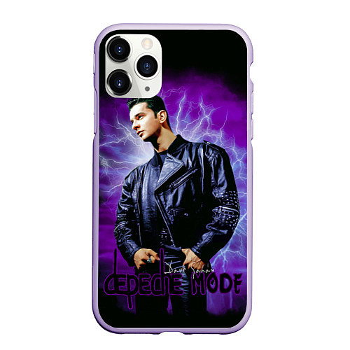 Чехол iPhone 11 Pro матовый Depeche Mode - Dave Gahan / 3D-Светло-сиреневый – фото 1