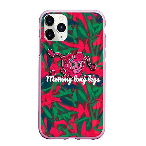 Чехол iPhone 11 Pro матовый Mommy long legs Poppy playtime / 3D-Розовый – фото 1