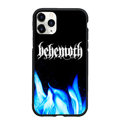 Чехол iPhone 11 Pro матовый Behemoth Blue Fire, цвет: 3D-черный